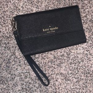 Kate spade black wristlet